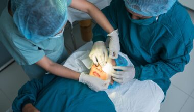 Why do many patients develop scarring after cataract surgery?