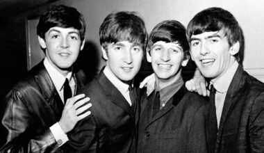Paul McCartney, John Lennon, Ringo Starr and George Harrison, from left, as The Beatles in 1963. Pic: PA