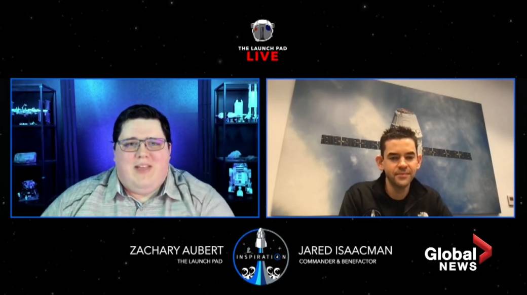 Click to play video: 'Edmonton man shoots for the stars and lands famous guest on YouTube channel'