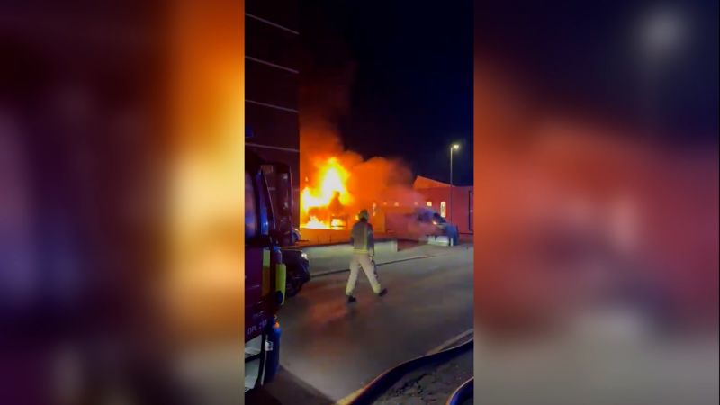 Jewish volunteer ambulances set on fire outside London synagogue in antisemitic attack