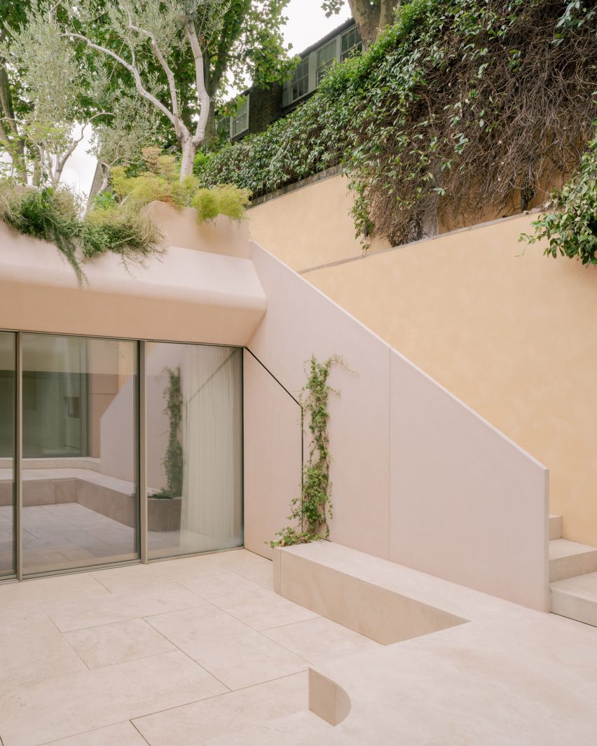 View of concrete home renovation by Studio Dera