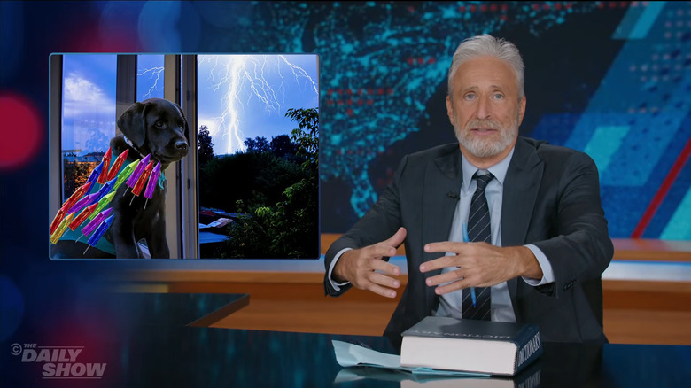 Jon Stewart in the Daily Show