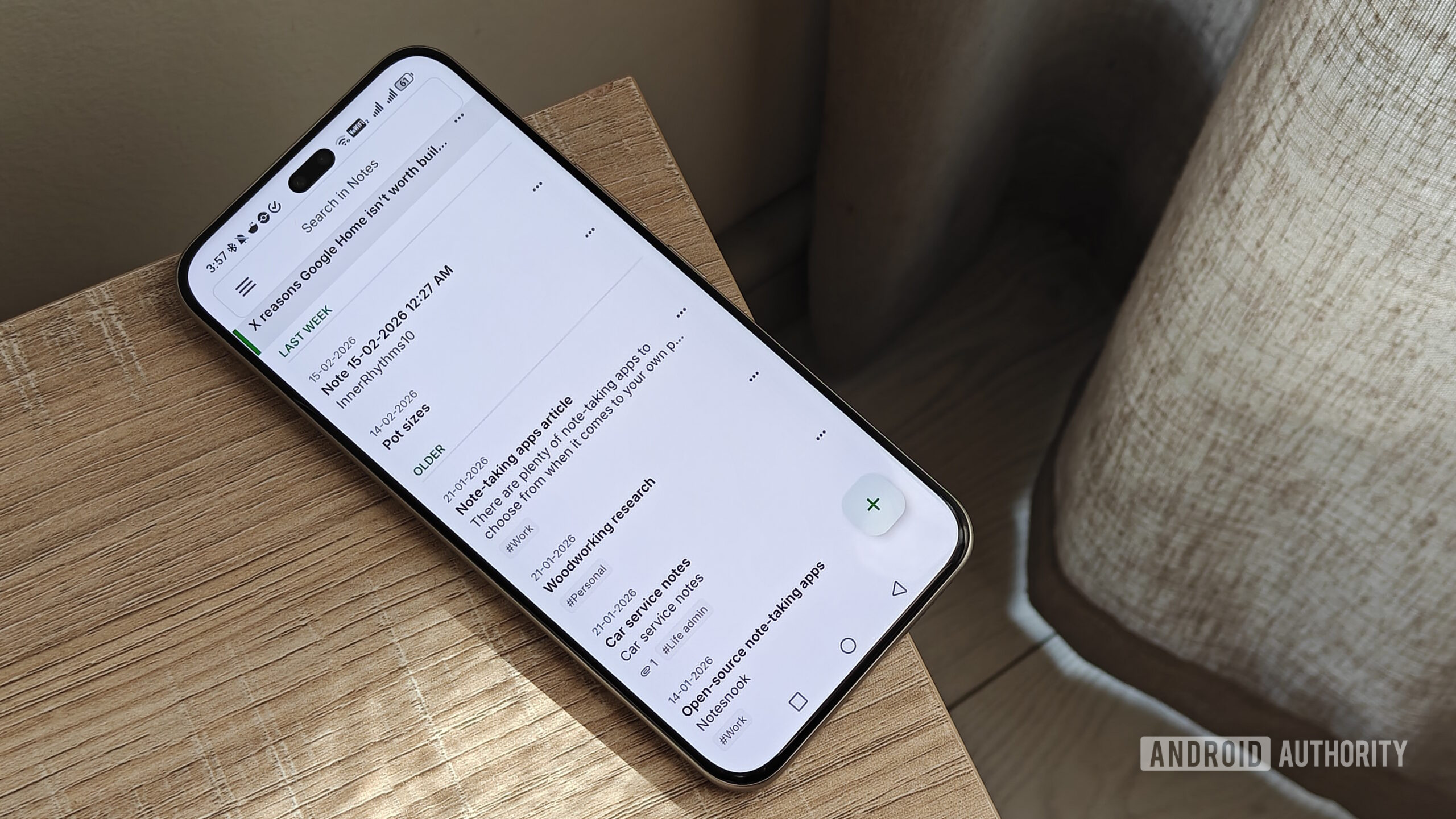 the notesnook app on a smartphone the notesnook app on a smartphone