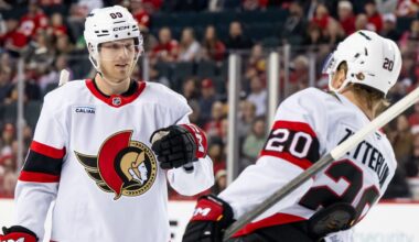 Senators score 3 in 3rd, defeat Flames to push point streak to 5