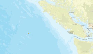 Magnitude 4.0 earthquake recorded off west coast of Vancouver Island