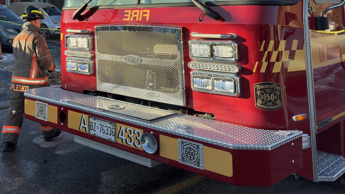 Fire crews battling 2-alarm blaze in Etobicoke