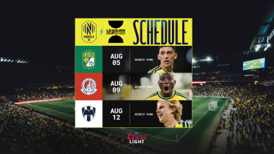 Nashville Soccer Club Returns to Leagues Cup with Three August Matches at GEODIS Park 