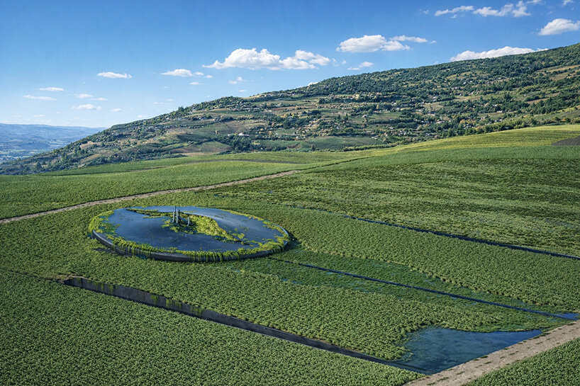 UFO-like winery by 314 architecture studio appears half buried in greek vineyards - 1