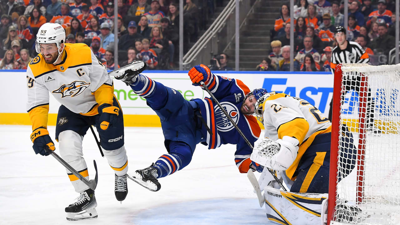 Preds Comeback Bid Falls Short in Loss to Oilers