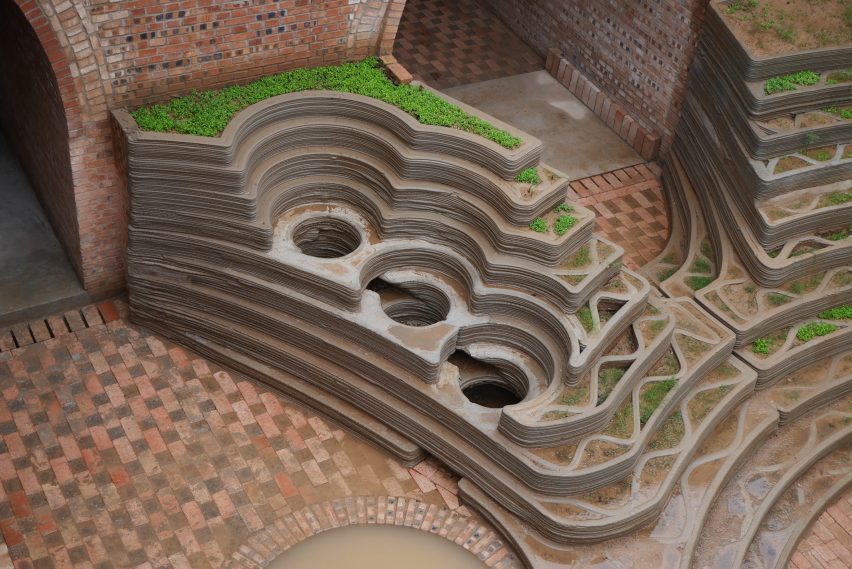 3D printed concreted terrace