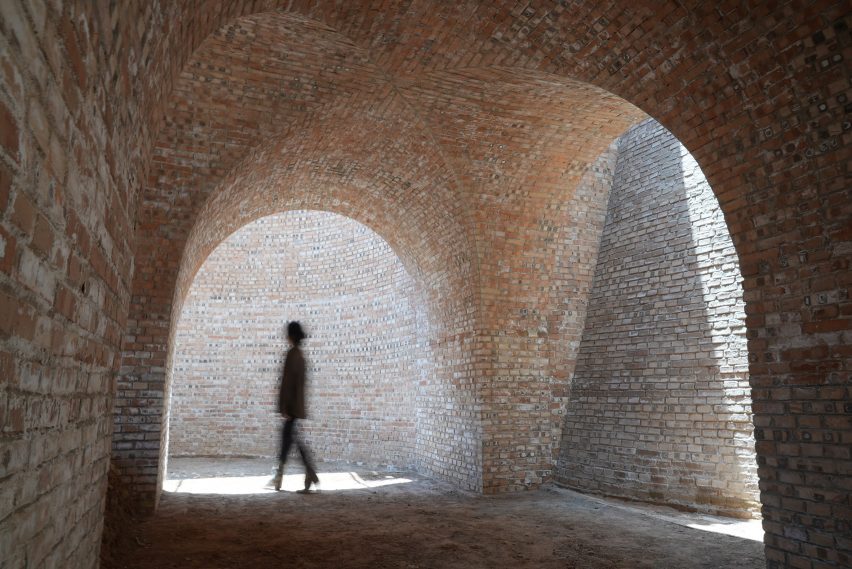 Brick vaults in Underground House of the Future