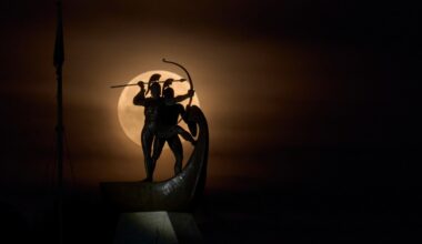 A lunar eclipse brings a blood moon, in photos