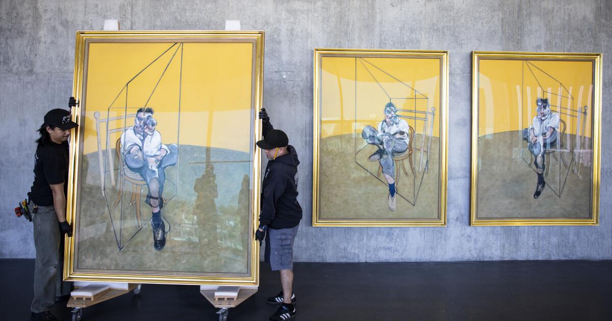 LACMA installs $142-million Francis Bacon triptych in Geffen Galleries
