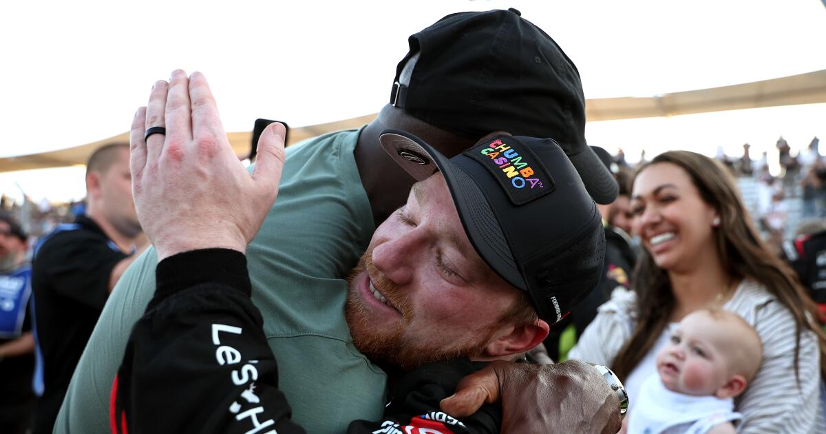 Tyler Reddick celebrates three-peat of sorts with Michael Jordan
