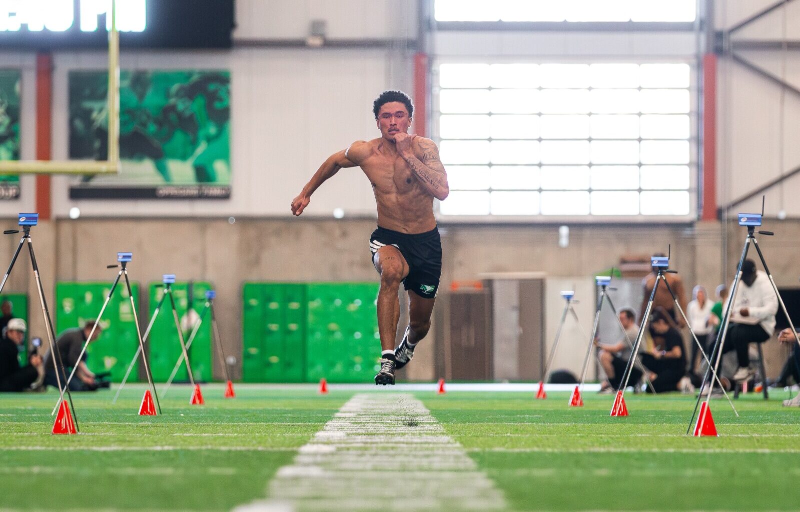 UND's Nate DeMontagnac tests at UND Pro Day as CFL interest grows - Grand Forks Herald