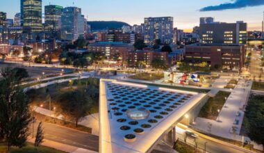 Montreal honors women with floating urban meadow