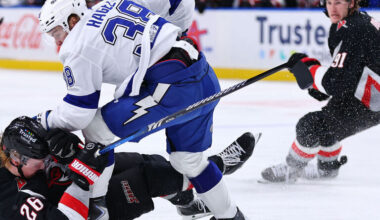 Hagel jumps Dahlin after multiple fights in Sabres-Lightning game