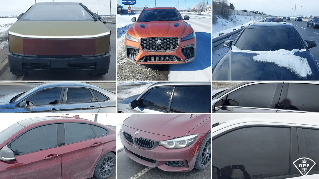 Over 1,100 charges laid in licence plate and window tint crackdown north of Brampton