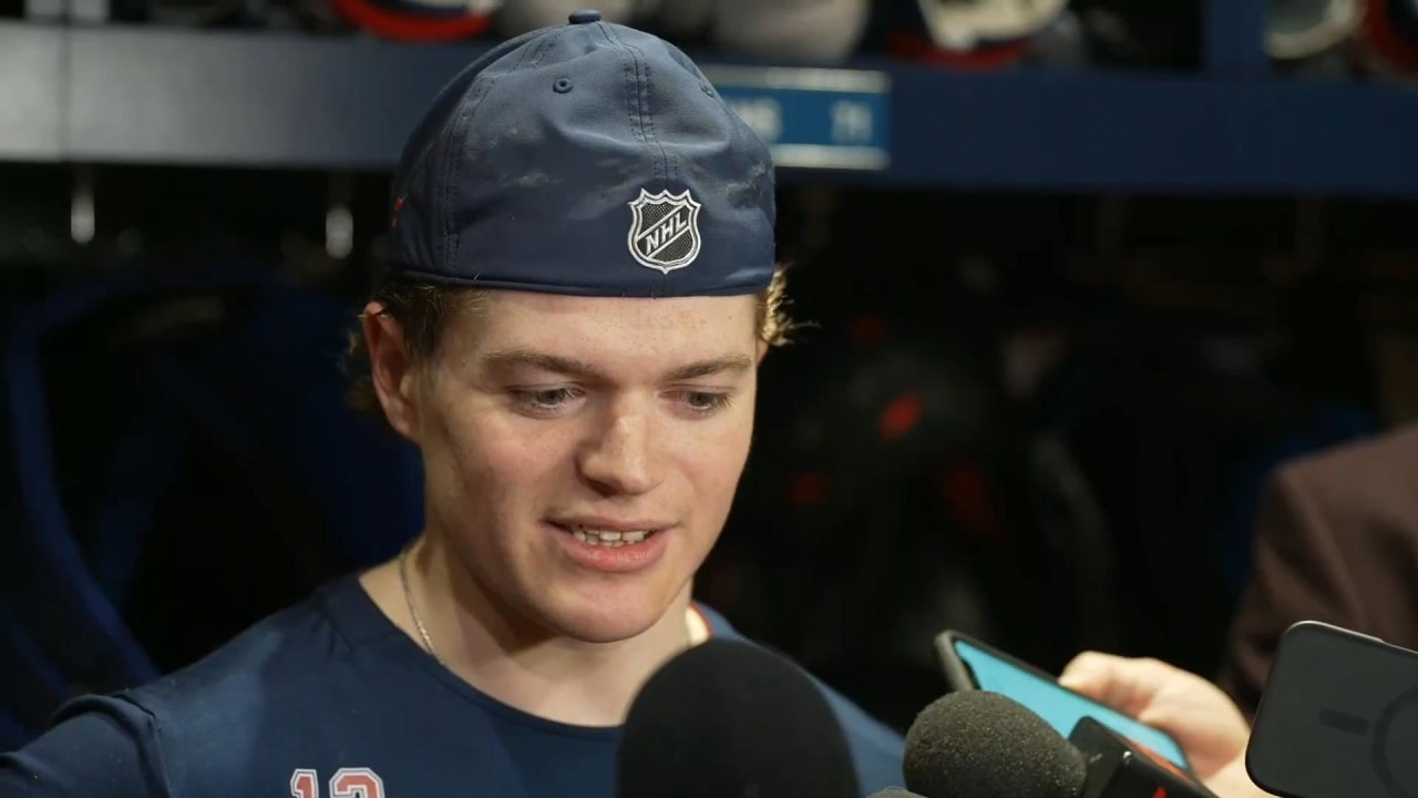 Postgame vs. NYI: Caufield | Montréal Canadiens