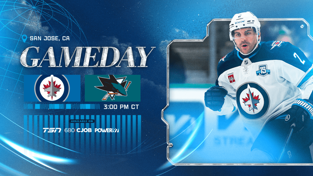GAMEDAY: Jets at Sharks | Winnipeg Jets