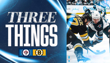 Missed chances in first hurt Jets in loss to Bruins