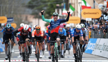 Tirreno-Adriatico: Tobias Lund Andresen powers away from Jonathan Milan and Jasper Philipsen to win stage 3 sprint