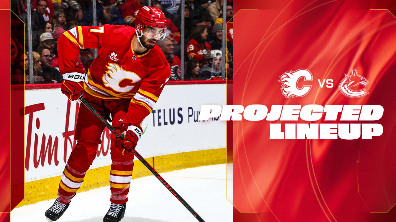 Projected Lineup - Flames vs. Canucks