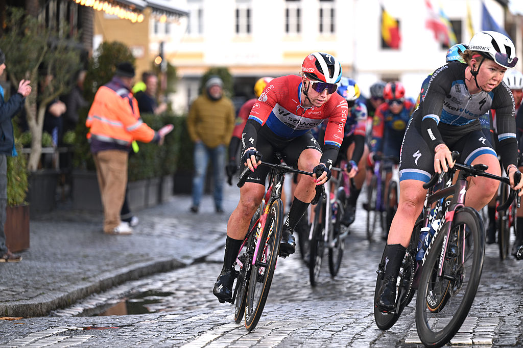 BRUGES, BELGIUM - MARCH 26: Lorena Wiebes of Netherlands and Team SD Worx - Protime competes during the 9th Ronde van Brugge - Tour of Bruges 2026, Women&amp;apos;s Elite a 143.7km one day race from Bruges to Bruges on March 26, 2026 in Bruges, Belgium. (Photo by Luc Claessen/Getty Images)