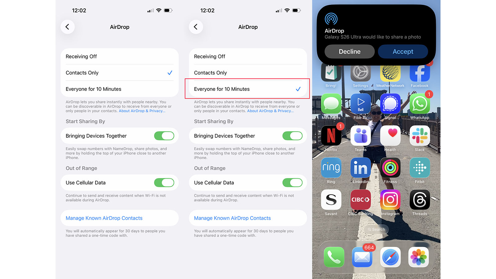 Samsung Galaxy S26 series AirDrop