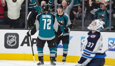 Misa's OT goal caps Sharks comeback against Jets