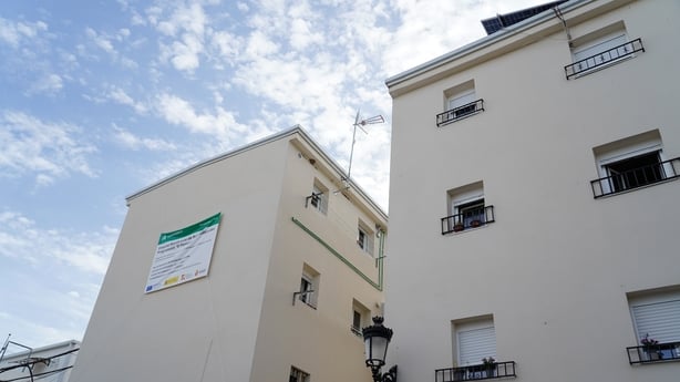 SEVILLE ANDALUSIA,, SPAIN - APRIL 09: Refurbishment work on housing in the El Pantano neighbourhood of Moron de la Frontera, in the province of Seville. On 9 April 2026 in Moron de la Frontera, Seville (Andalusia, Spain). The refurbishment of housing in the El Pantano neighbourhood, which has an inv