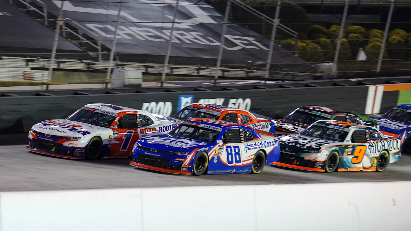 Connor Zilisch, Kyle Larson, JR Motorsports, NASCAR O'Reilly Auto Parts Series