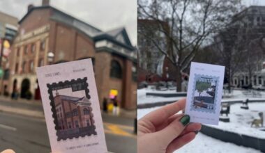 This artist is selling miniature illustrations in vending machines