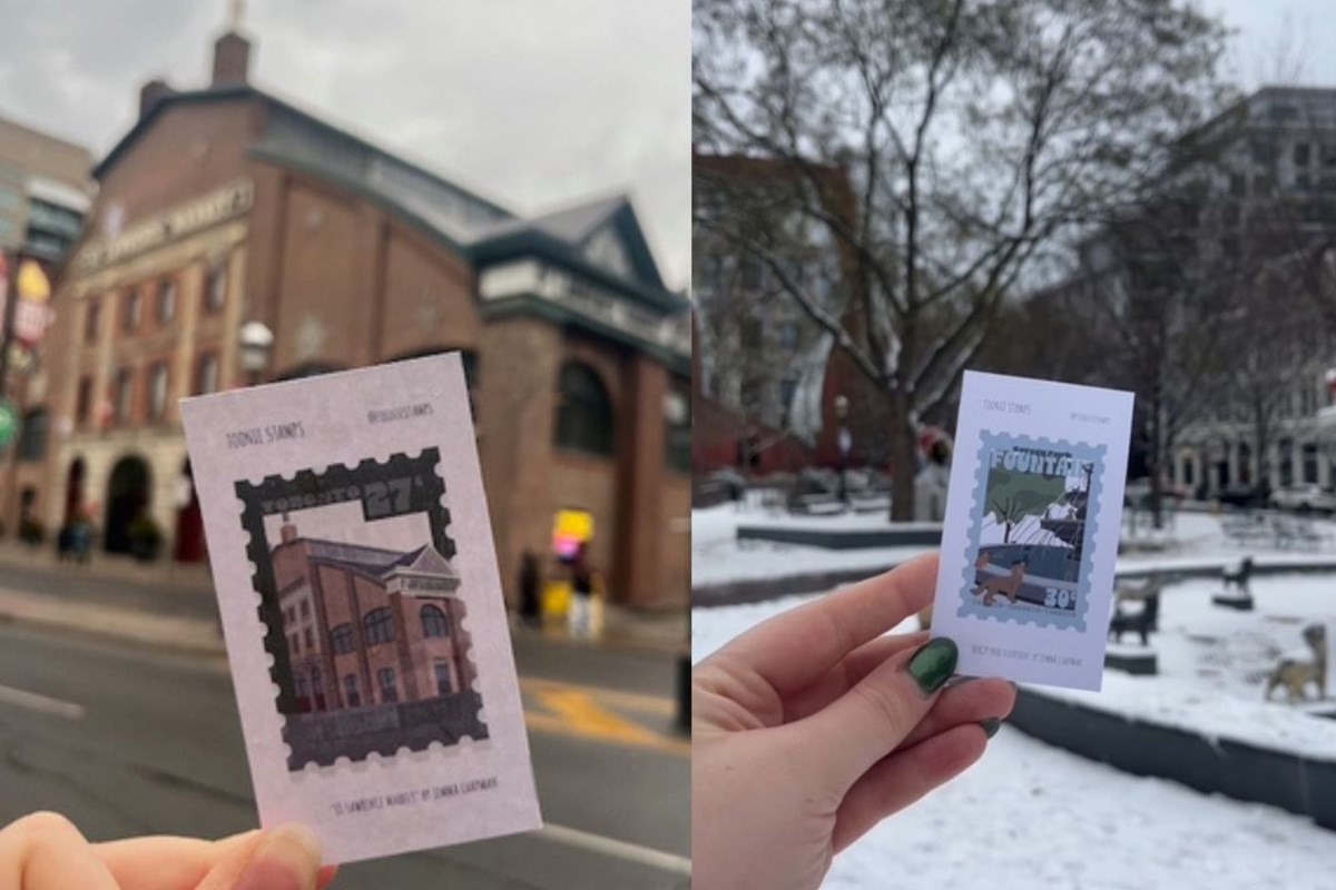 This artist is selling miniature illustrations in vending machines