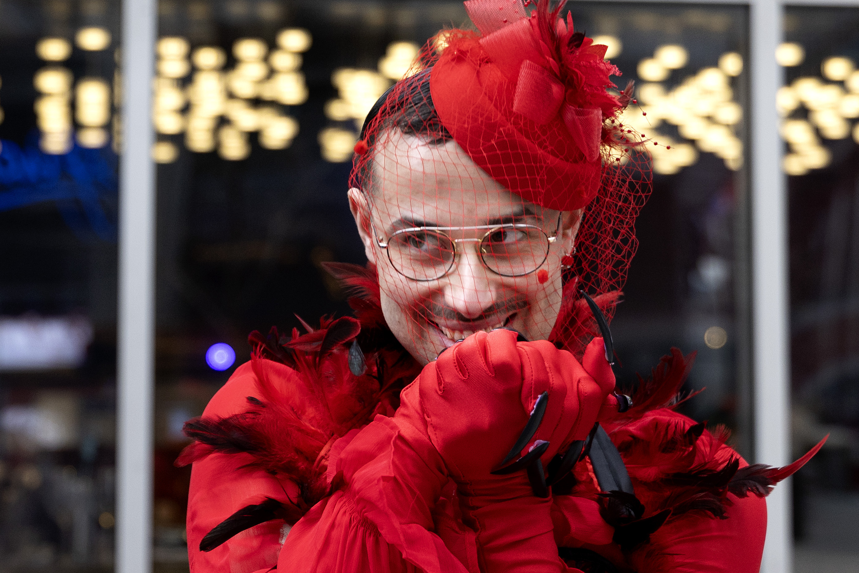 Étienne Boucher dresses as the Mistress of Mayhem for the Lady Gaga concert in Montreal. 