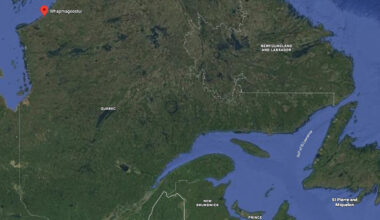 A map of Quebec with the northern Cree community of Whapmagoostui highlighted.