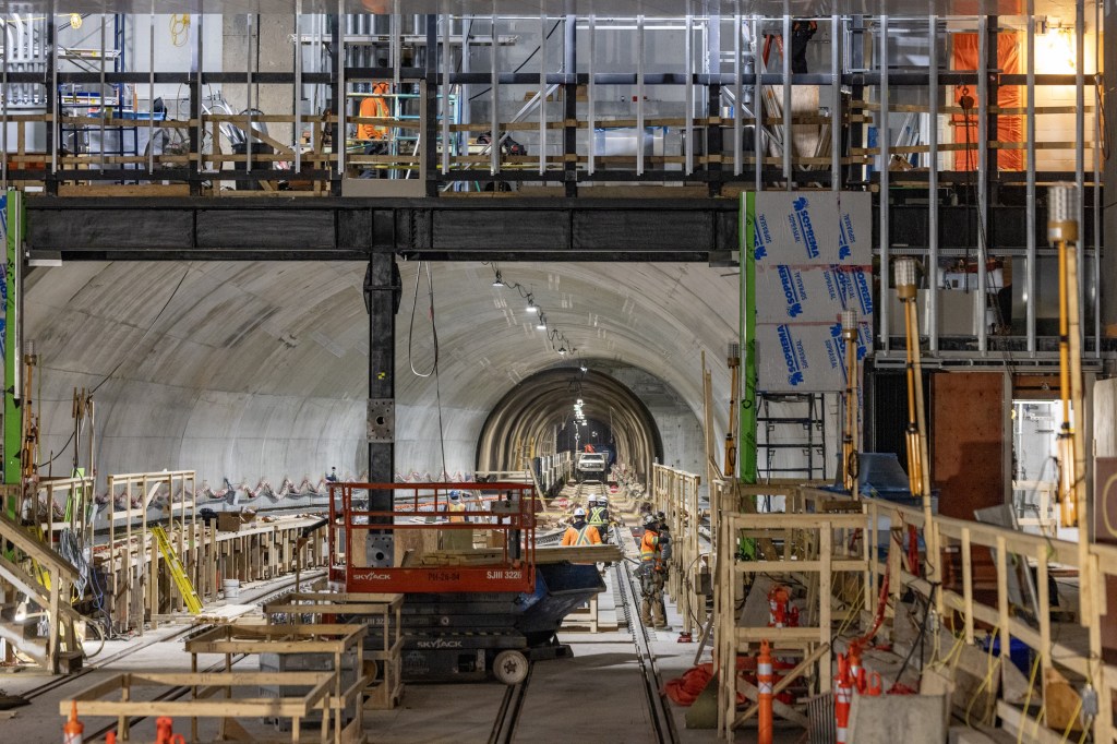 REM's Trudeau airport station is 80 per cent completed