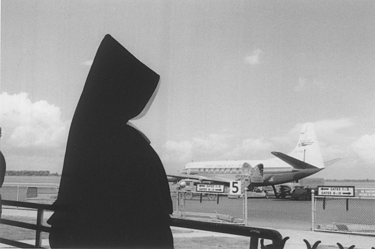 At Dorval Airport, 1959. Photo by Gabor Szilasi