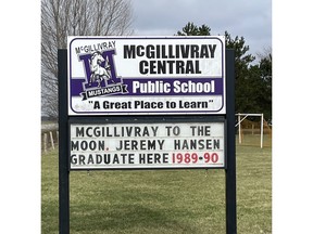 Sign for Jeremy Hansen