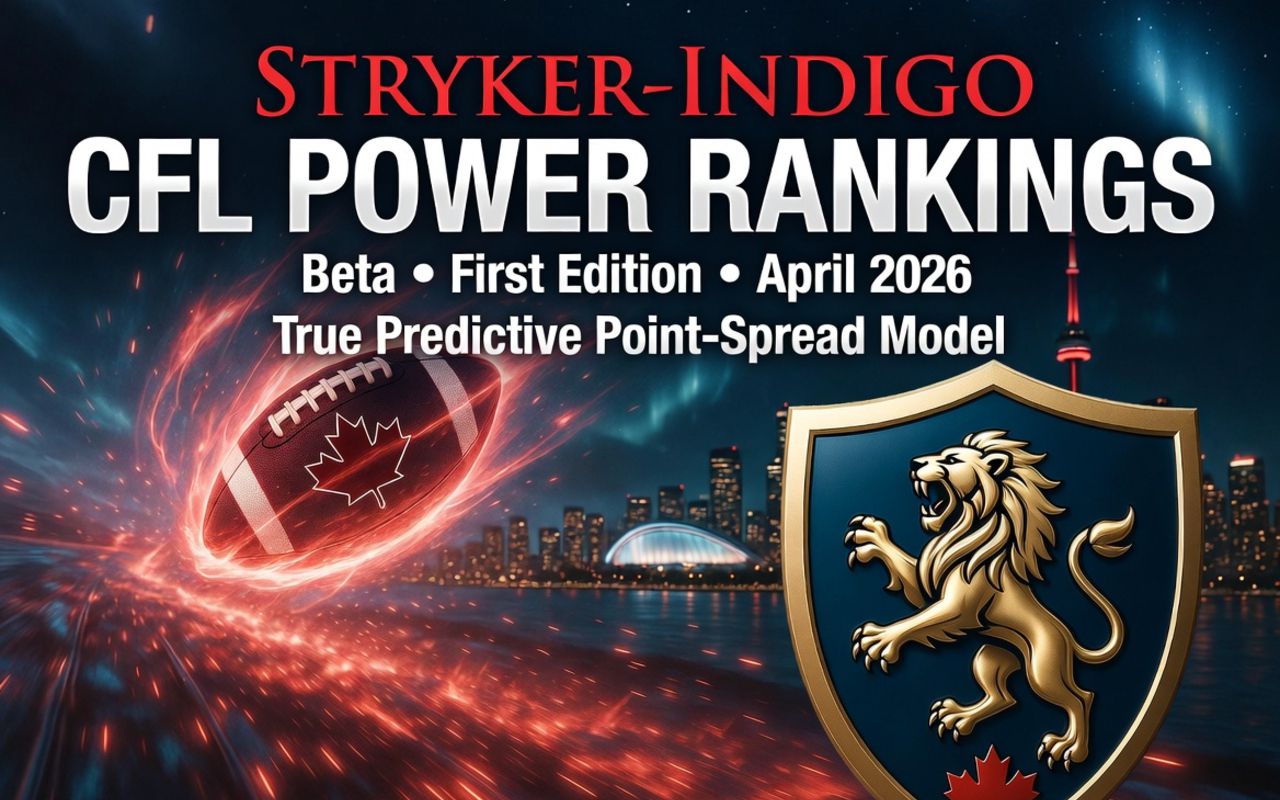 Stryker-Indigo releases CFL Power Rankings – Beta First Edition