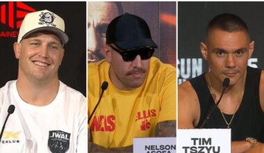 Tim Tszyu vs Denis Nurja press conference, Nelson Asofa-Solomona sledge over Melbourne Storm sacking by Jarrod Wallace, video