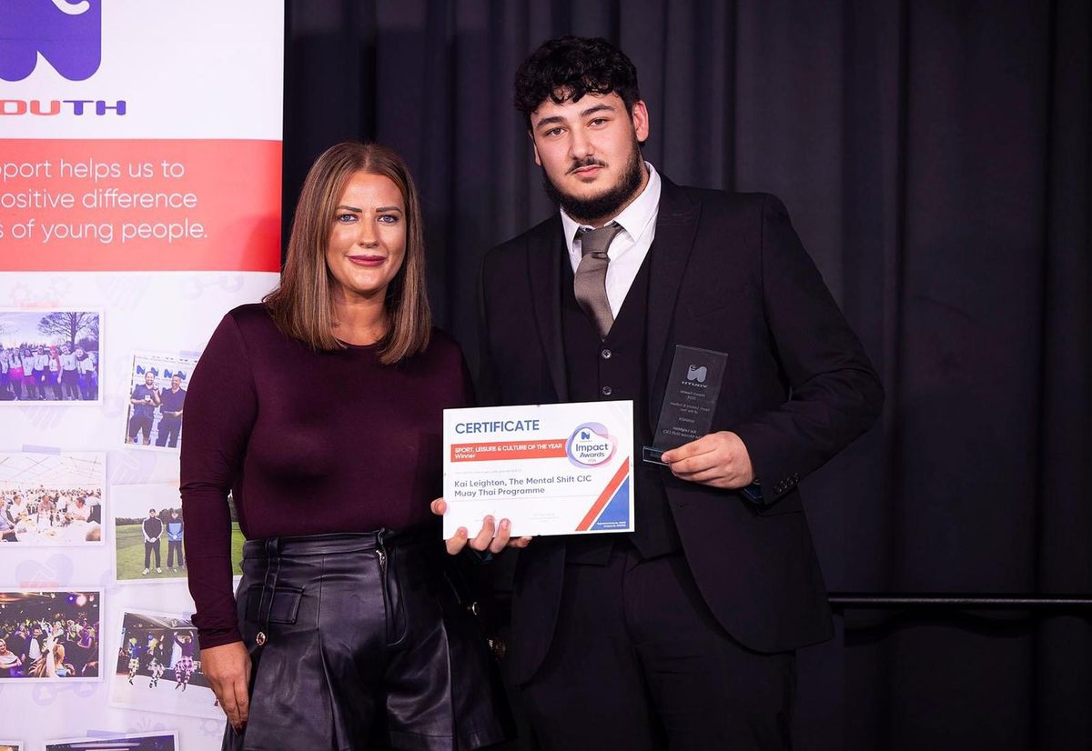 Kai Leighton, 21, who founded The Mental Shift to support young men with their mental health