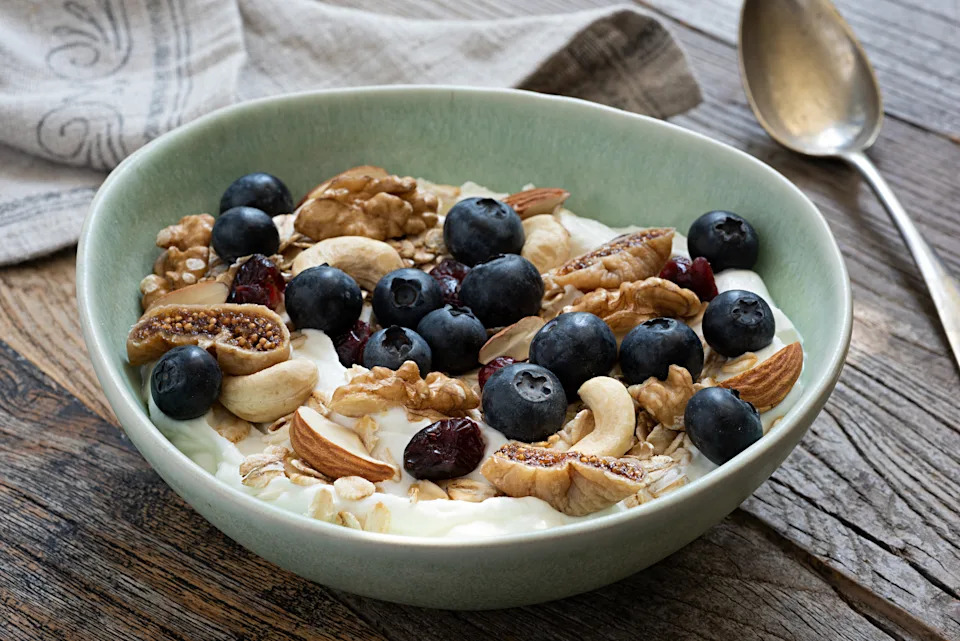 Flavoured low-fat yoghurts can be high in sugar and additives.