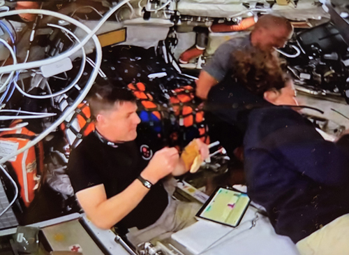 Jeremy Hansen, lunch