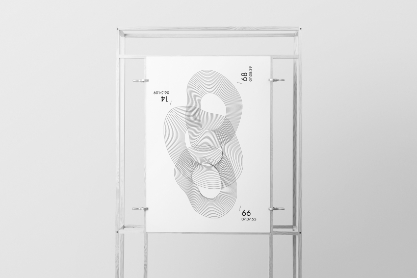 100 hand-traced coastal stones form a graphic identity system before returning to the sea
