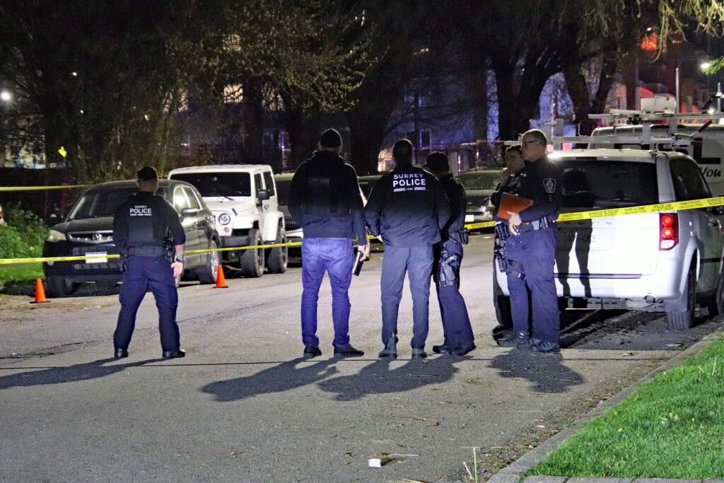 Surrey Police Service at scene