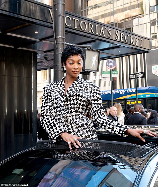 Reese turned heads as she arrived for the campaign's launch event in Midtown Manhattan