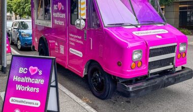 The government of British Columbia spent thousands of dollars on a coffee truck promotion to recruit American healthcare workers