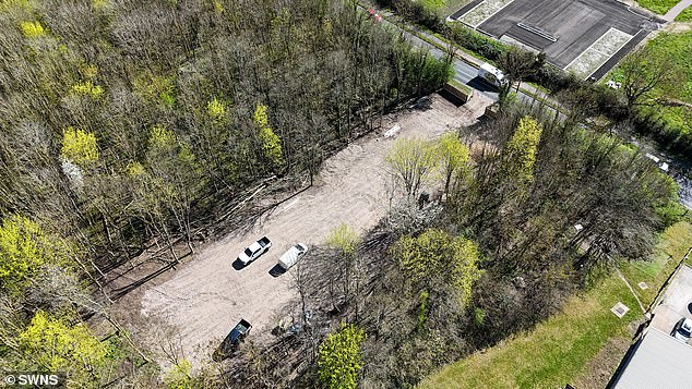 Nearby in Burpham, Guildford, an area of land was stripped of trees and fences erected by travellers at Clay Lane