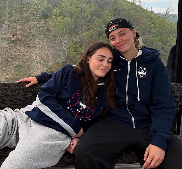 WNBA star Paige Bueckers looked cozy with former college teammate Nika Muhl on vacation